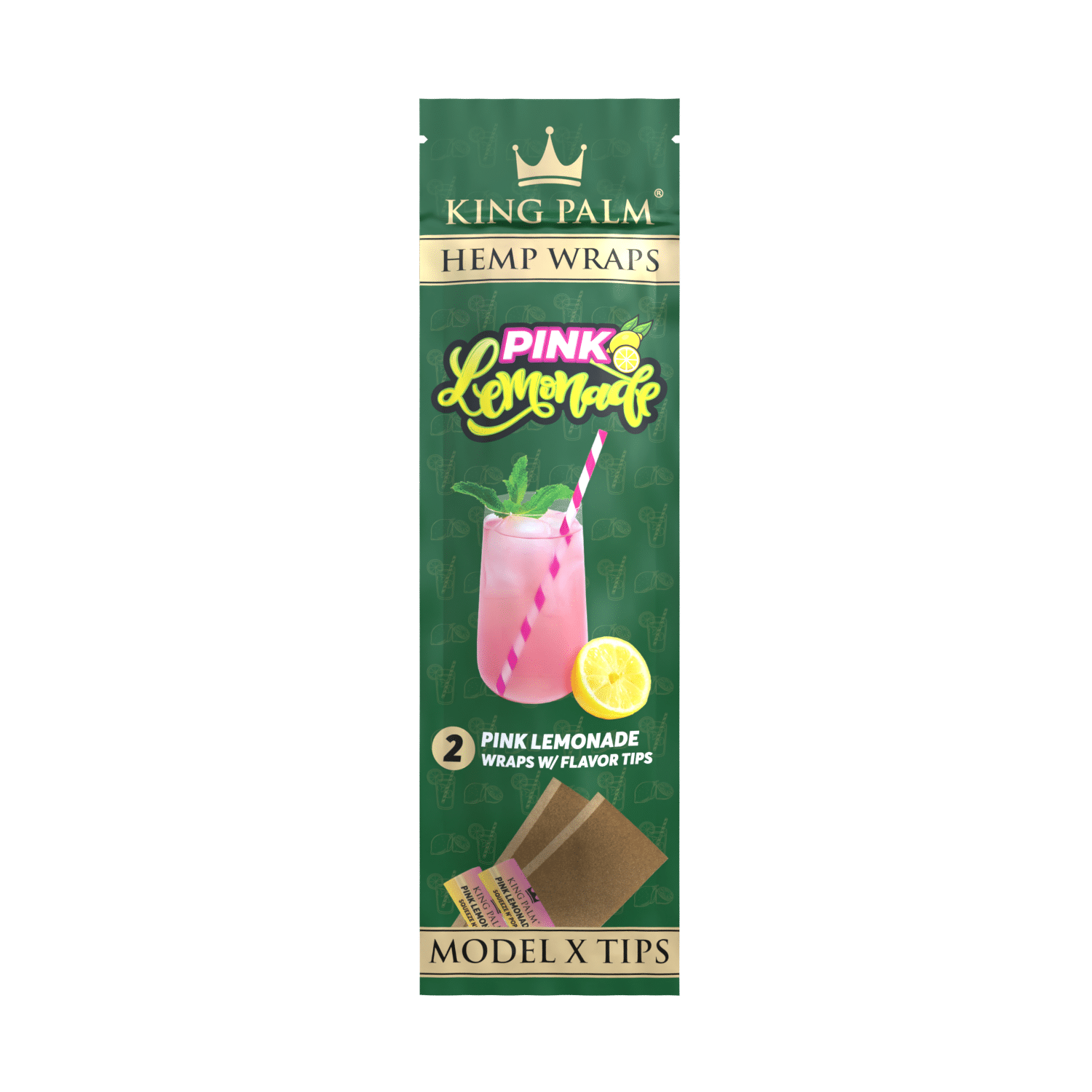King Palm, Hemp Wraps 2pk, Pink Lemonade