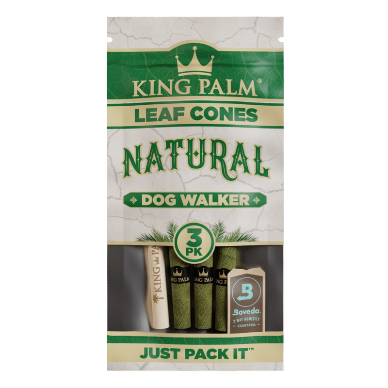 King Palm, Leaf Cones 3pk, Mini 70mm, Natural
