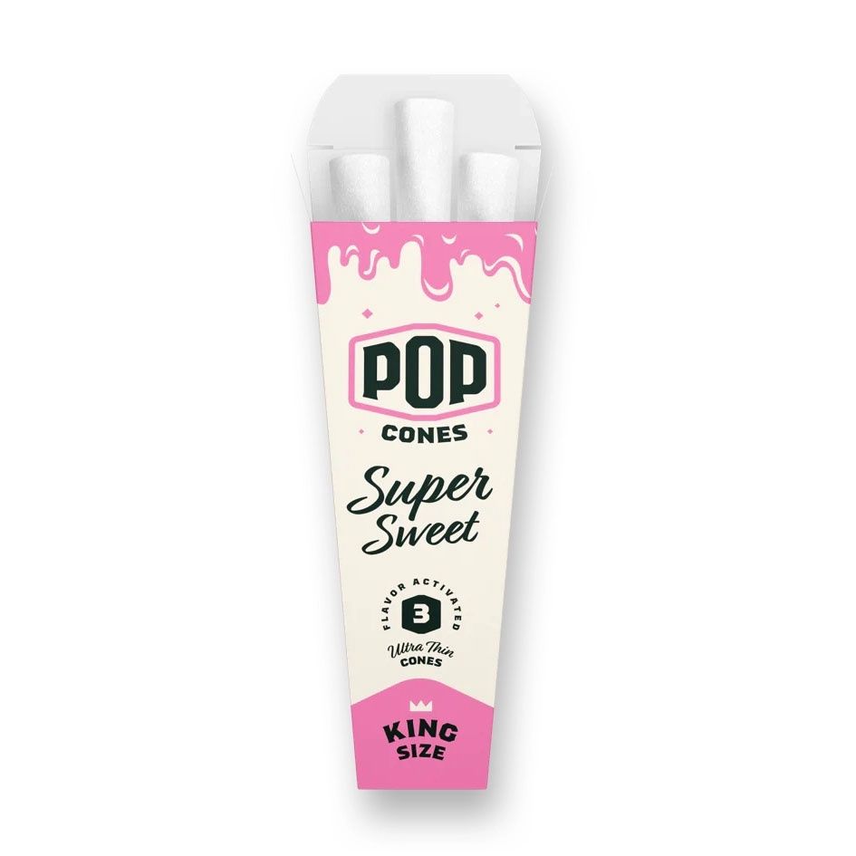 Pop Cones, Ultra Thin King 3pk, Super Sweet