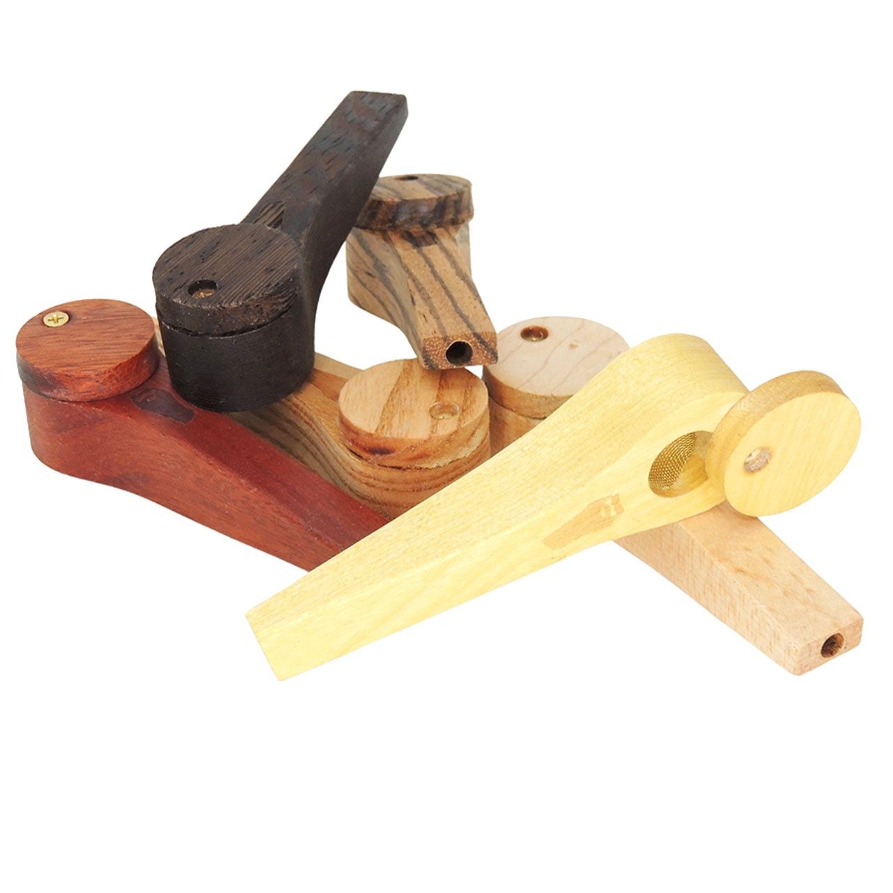 Bearded, Exotic Wood Pipe w/ Lid HP-2