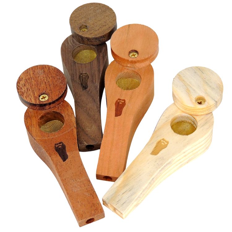 Bearded, Wood Pipe P-3 Circle w/ Lid