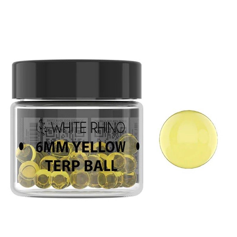 White Rhino, 6mm Terp Ball (Single), Yellow