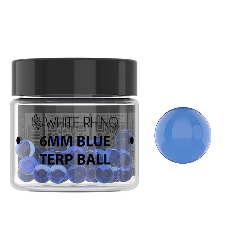 White Rhino, 6mm Terp Ball (Single), Blue