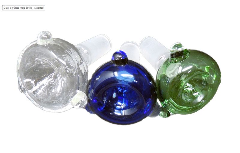19mm Glass on Glass Male Bowl (sold individually) #10209
