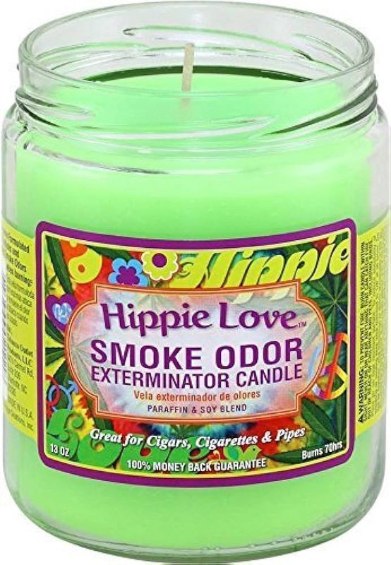 Smoke Odor Exterminator Candle 13oz, Hippie Love