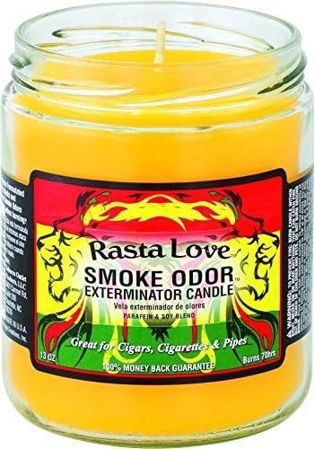 Smoke Odor Exterminator Candle 13oz, Rasta Love