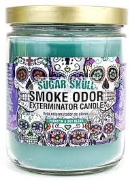 Smoke Odor Exterminator Candle 13oz, Sugar Skull