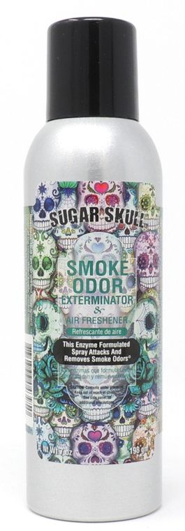 Smoke Odor Exterminator Spray 7oz Can, Sugar Skull