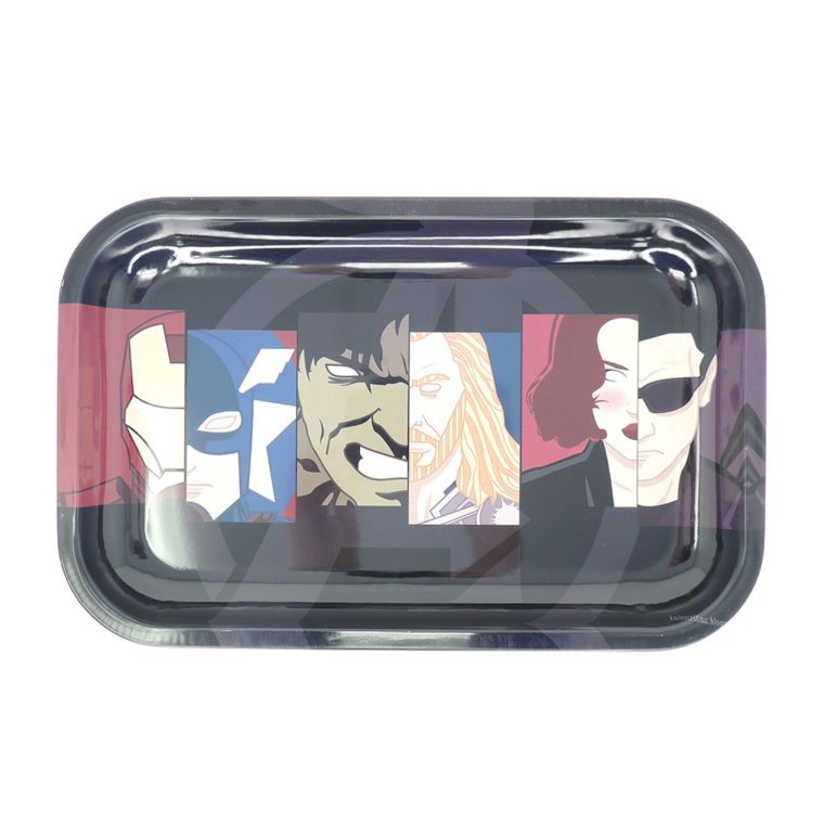 Avengers Logo Metal Rolling Tray, Medium