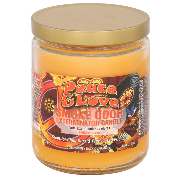 Smoke Odor Exterminator Candle 13oz, Peace &amp; Love