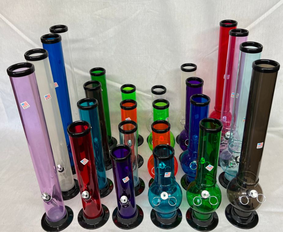 Acrylic Water Pipes 2&quot; Diameter, Various