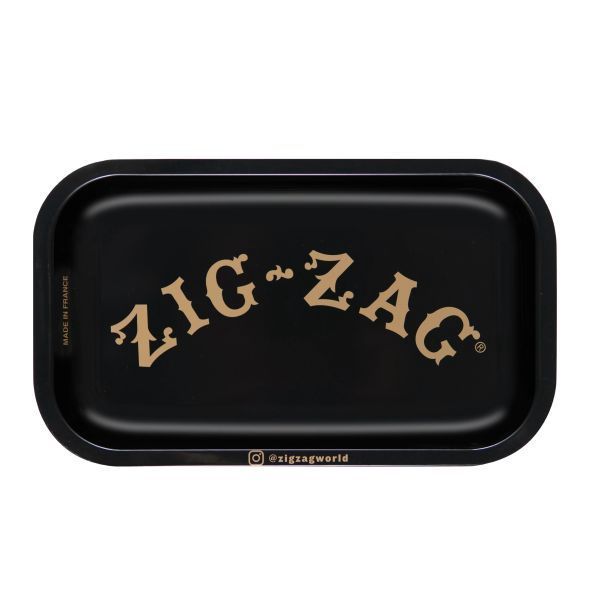 Zig Zag, Rolling Tray, Small, Black