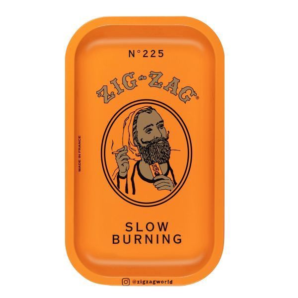 Zig Zag, Rolling Tray, Small, Orange
