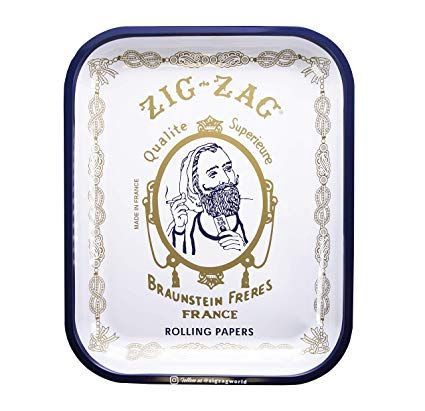 Zig Zag, Rolling Tray, Large, White