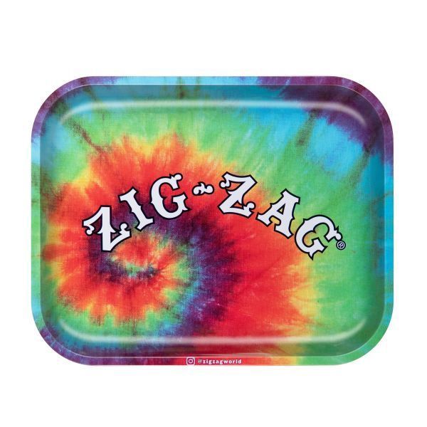 Zig Zag, Rolling Tray, Large, Tie Dye