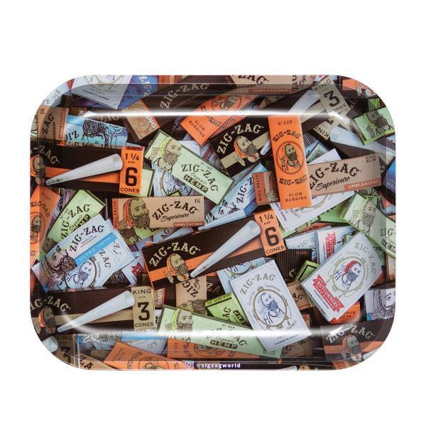 Zig Zag, Rolling Tray, Large, Paper Mix