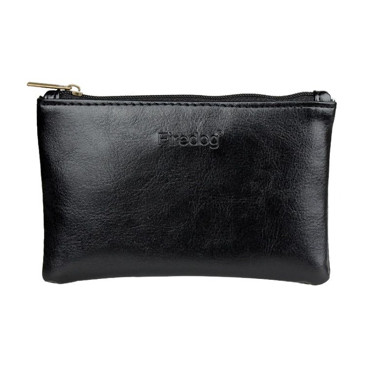 Firedog, Black Tobacco Zipper Pouch (w/ liner)