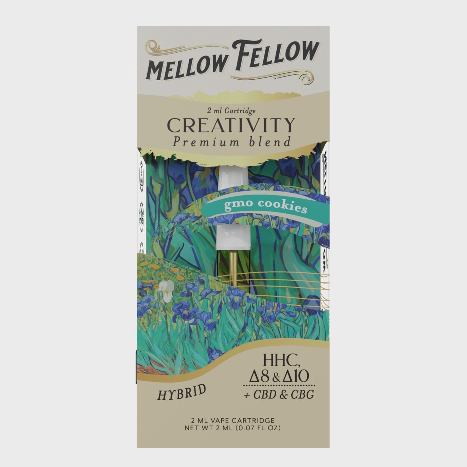 Mellow Fellow, 2ml Cart - GMO Cookies, &quot;Creativity&quot;, Hybrid