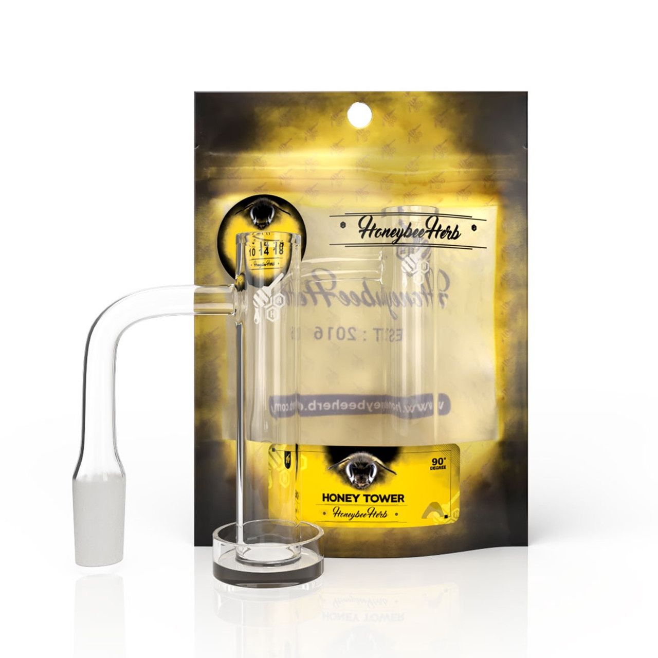 Honey Tower 14mm Banger, Honeybee Herb