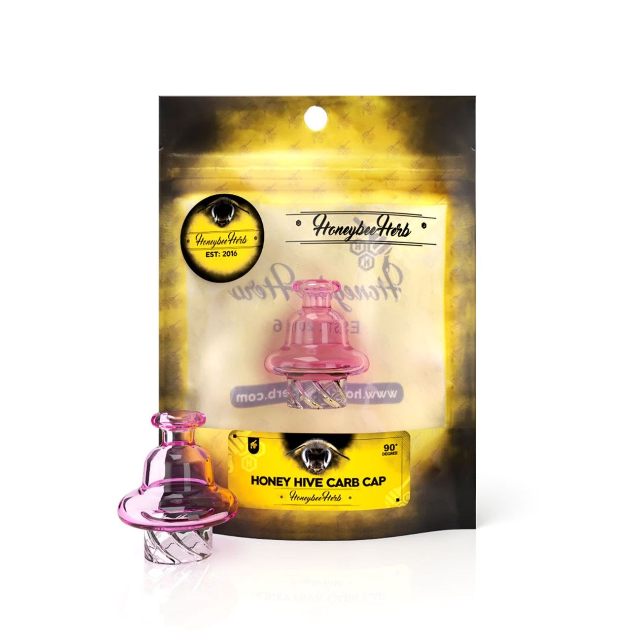 Honey Hive Carb Cap, Pink, Honeybee Herb