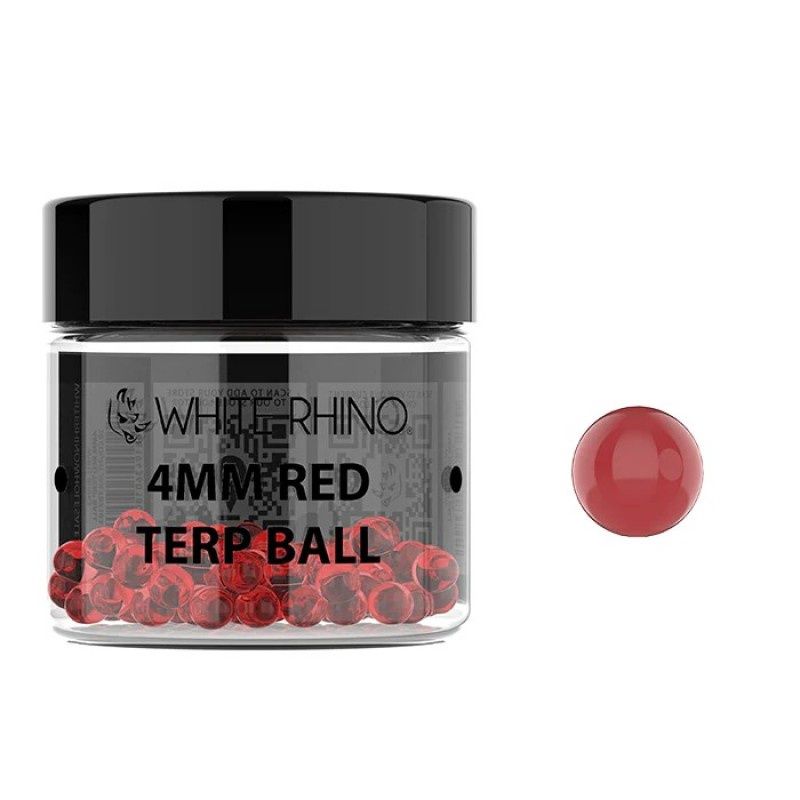 White Rhino, 4mm Terp Ball (Single), Red