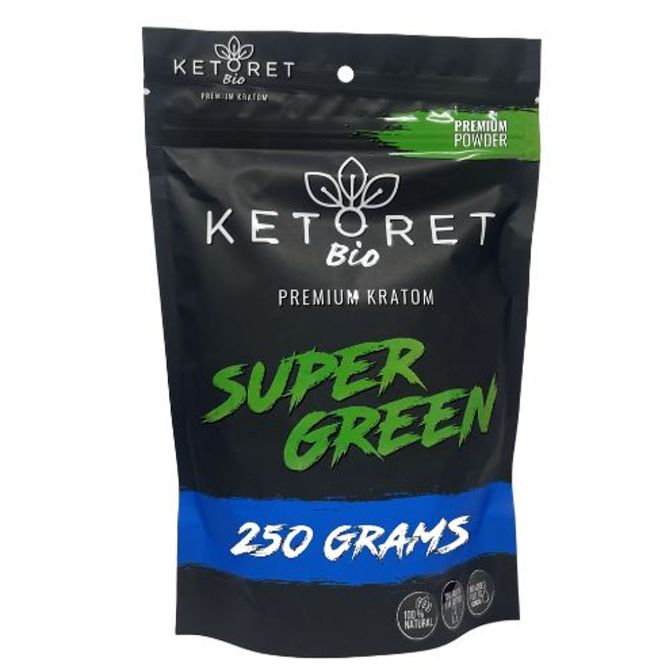 Ketoret Kratom Powder, Super Green 250g