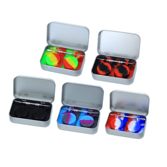 Dab Kit w/ Stainless Tool &amp; Silicone Containers