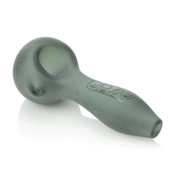Grav, Sandblasted Spoon Pipe, smoke