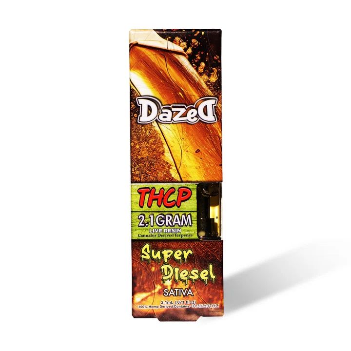 Dazed 2.1G Cart, THCP Super Diesel (Sativa)
