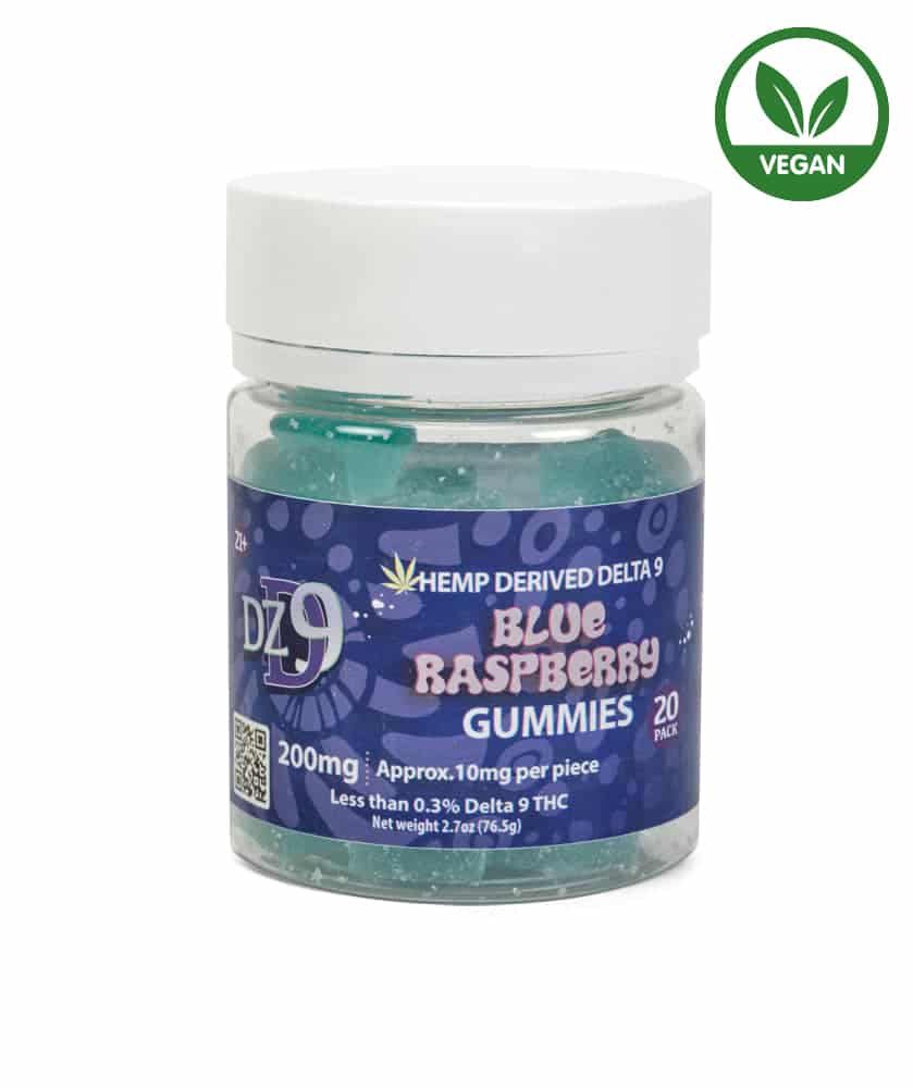 DZD9 200mg Gummies, Blue Raspberry