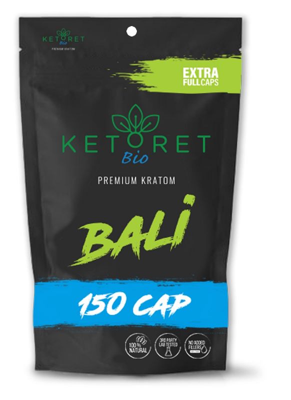 Ketoret Kratom Capsules, Bali 150 caps