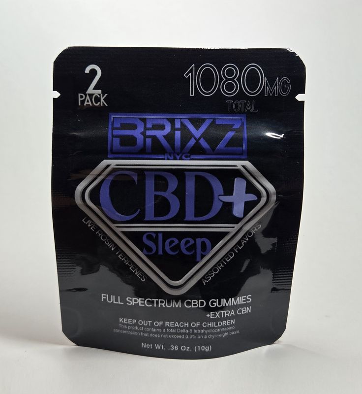 Brixz, CBD + Sleep Gummies, 2pk