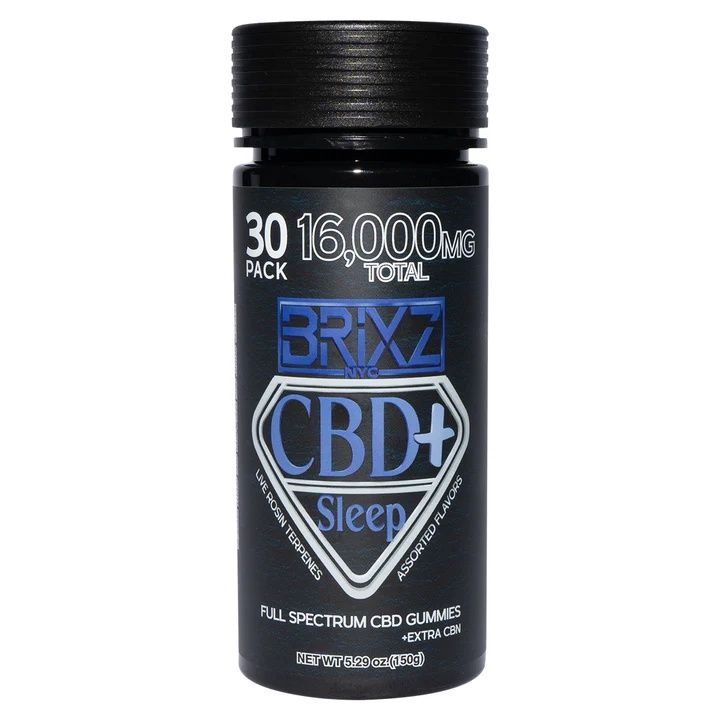 Brixz, CBD + Sleep Gummies, 30pk Jar