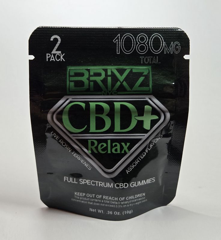 Brixz, CBD + Relax Gummies, 2pk