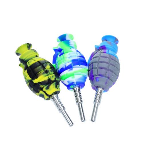 Small Silicone Grenade Nectar Collector, Assorted