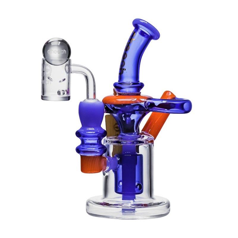 Cheech, 6&quot; Builder Block Recycler Rig, Jade Blue