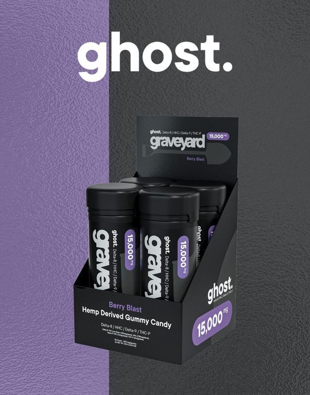 Ghost, 15,000MG Edibles, D8/HHC/D9/THCP, Berry Blast