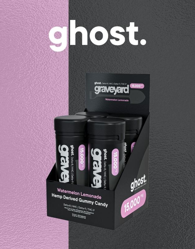 Ghost, 15,000MG Edibles, D8/HHC/D9/THCP, Watermelon Lemonade