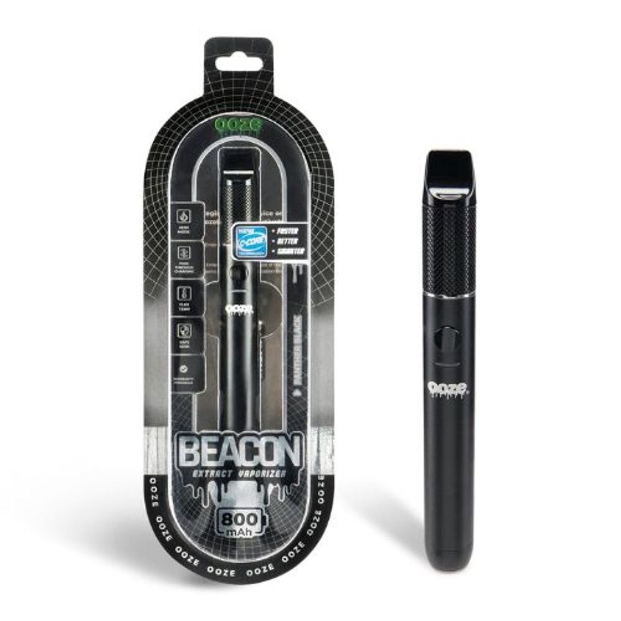 Ooze, Beacon Extract Vaporizer, Black