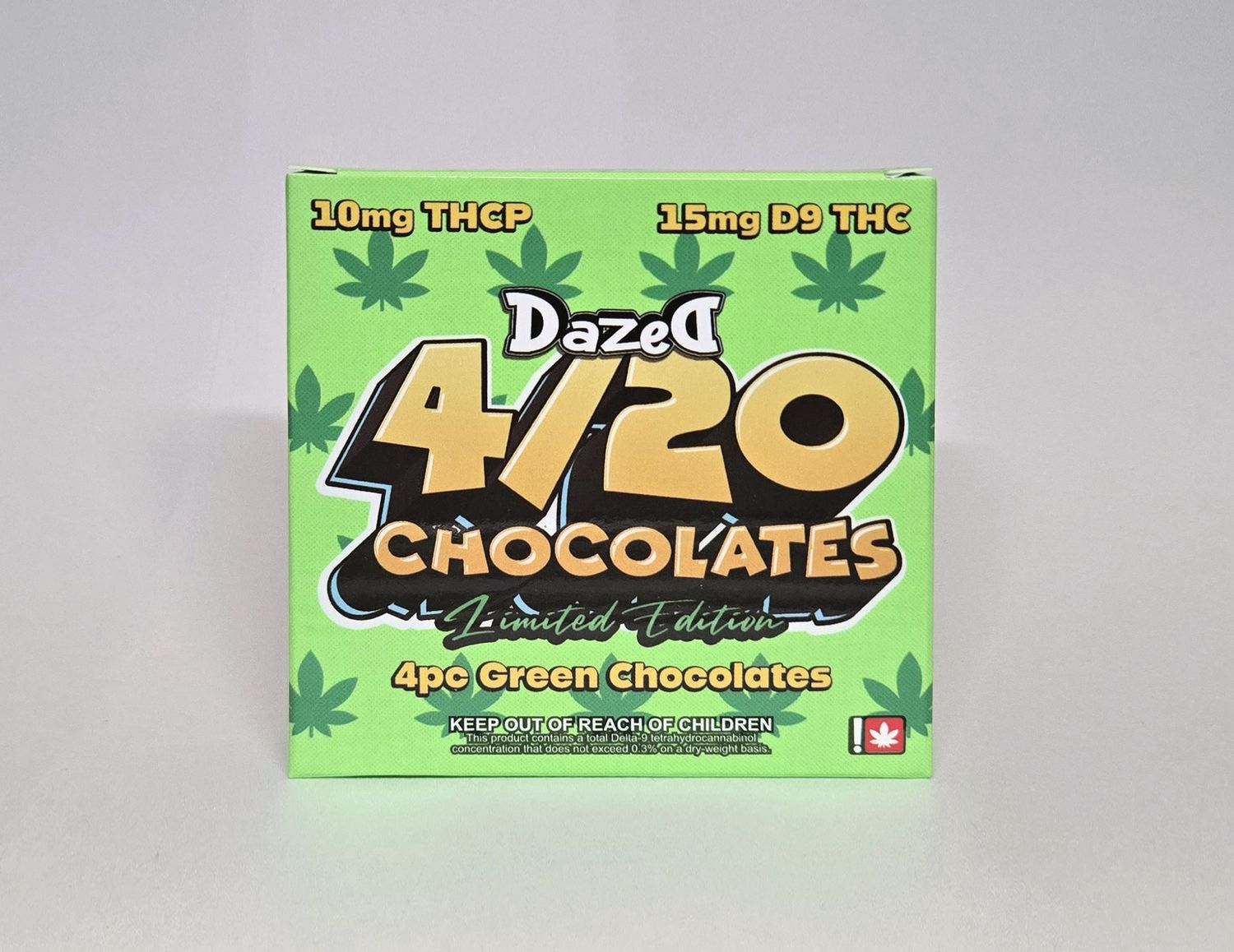 Dazed, 4/20 Green Chocolates, 4pc/25mg