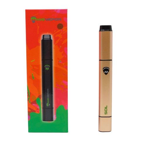 Mig Vapor, Sol Dip &amp; Dab 2 in 1 Wax Pen, Rose Gold