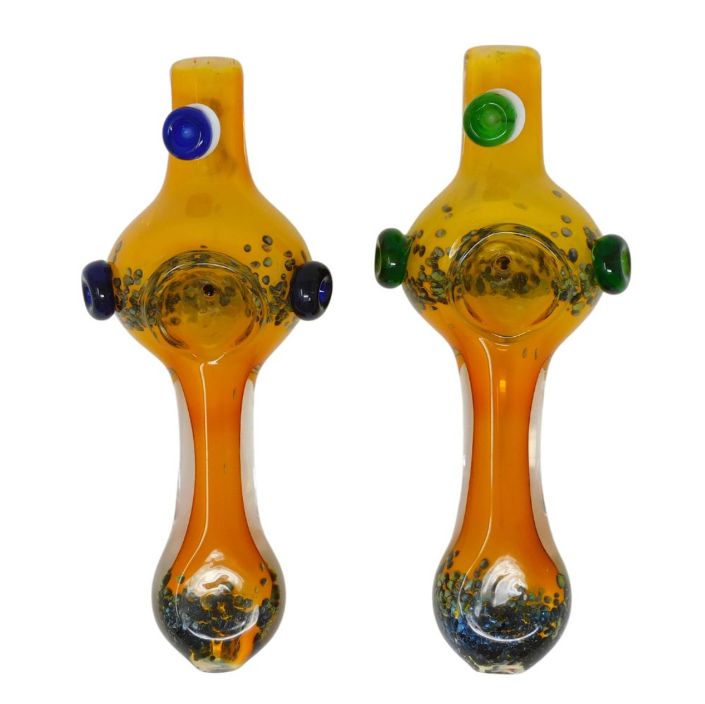 5.5&quot; Gold Fumed Glass Pipe