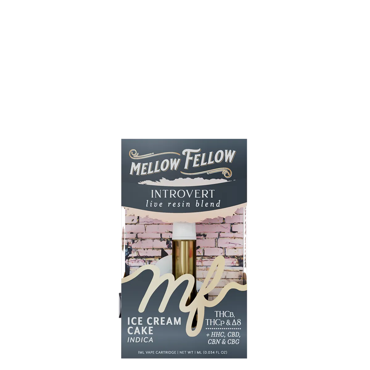 Mellow Fellow, 1G Cart, Introvert, Ice Cream Cake (Indica)