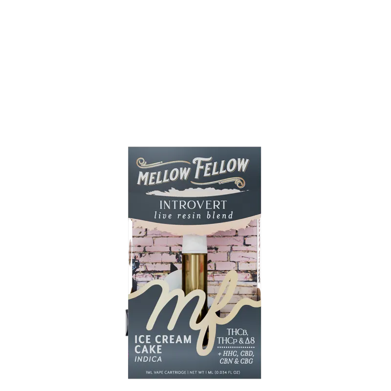 Mellow Fellow, 1G Cart, Introvert, Ice Cream Cake (Indica)