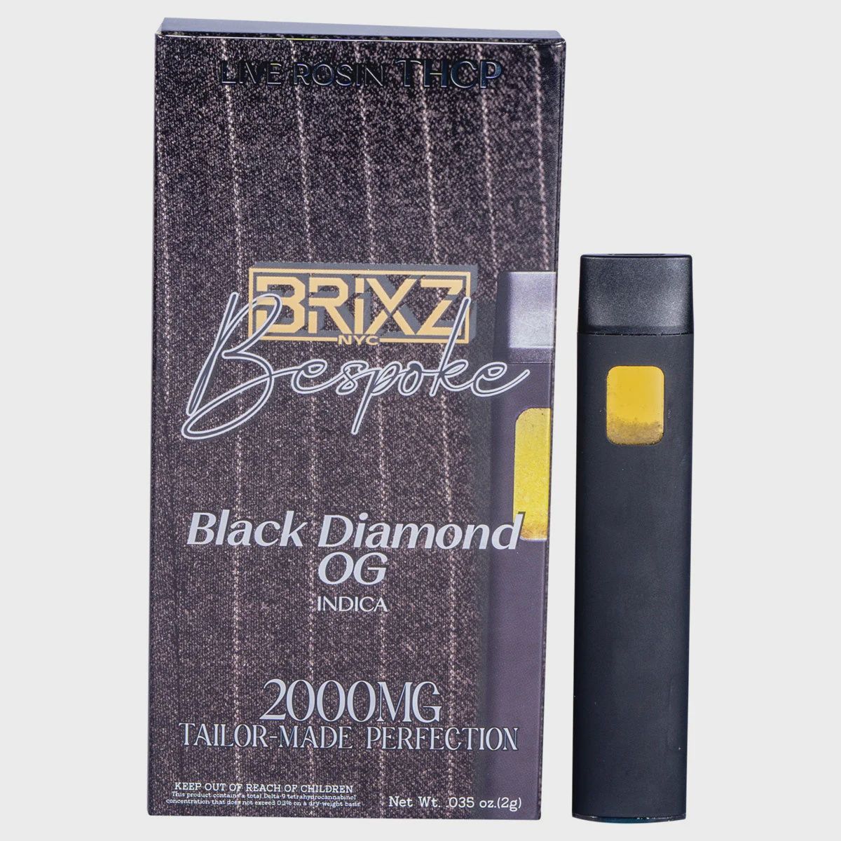 Brixz Bespoke, THCP 2G, Black Diamond OG (Indica)