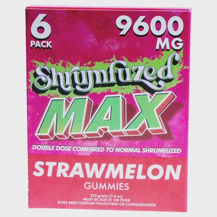 Shrumfuzed MAX, 6pk 9600mg, Strawmelon
