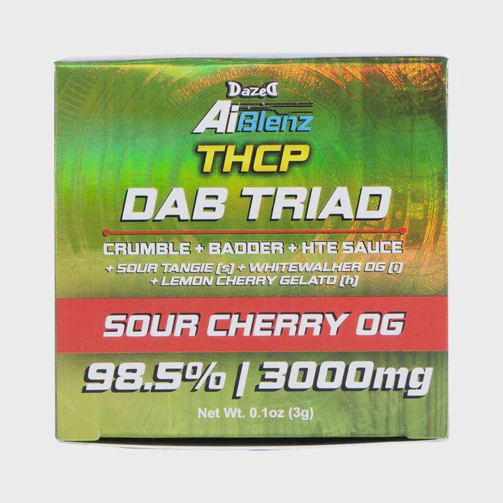Dazed, THCP 3G Dab Triad, Sour Cherry OG (3 Strains)