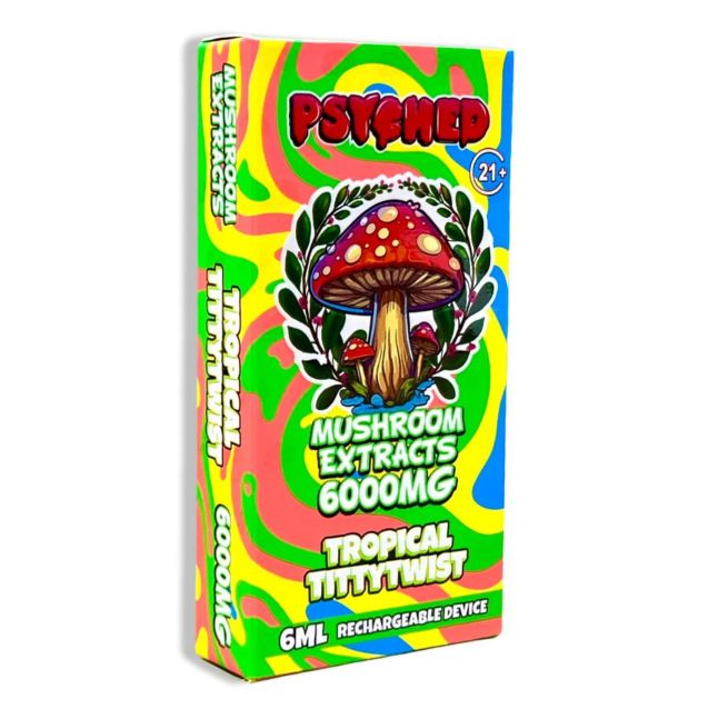 Psyched, Mushroom Vape 6ml, Tropical Tittytwist
