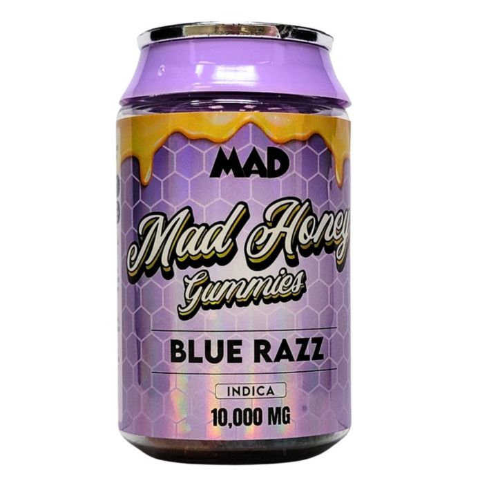 Mad Honey Gummies, 10,000mg, 10ct, Blue Razz
