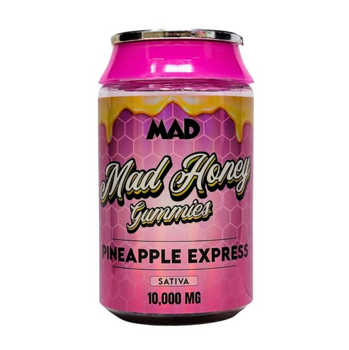 Mad Honey Gummies, 10,000mg, 10ct, Pineapple Express